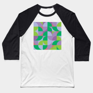 Modern Geometric (Hydrangea) Baseball T-Shirt